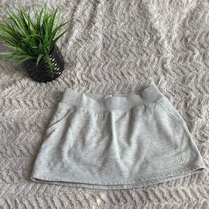 ALO Yoga Heather Gray Mini Skirt
